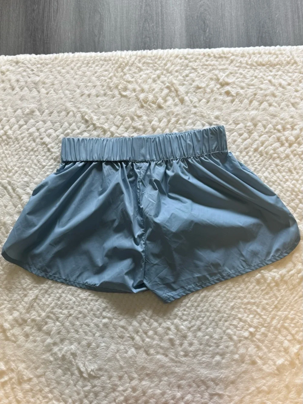 Hervé by Herve Leger Nylon Athletic Shorts - Powder Blue - Size S - Picture 4 of 11